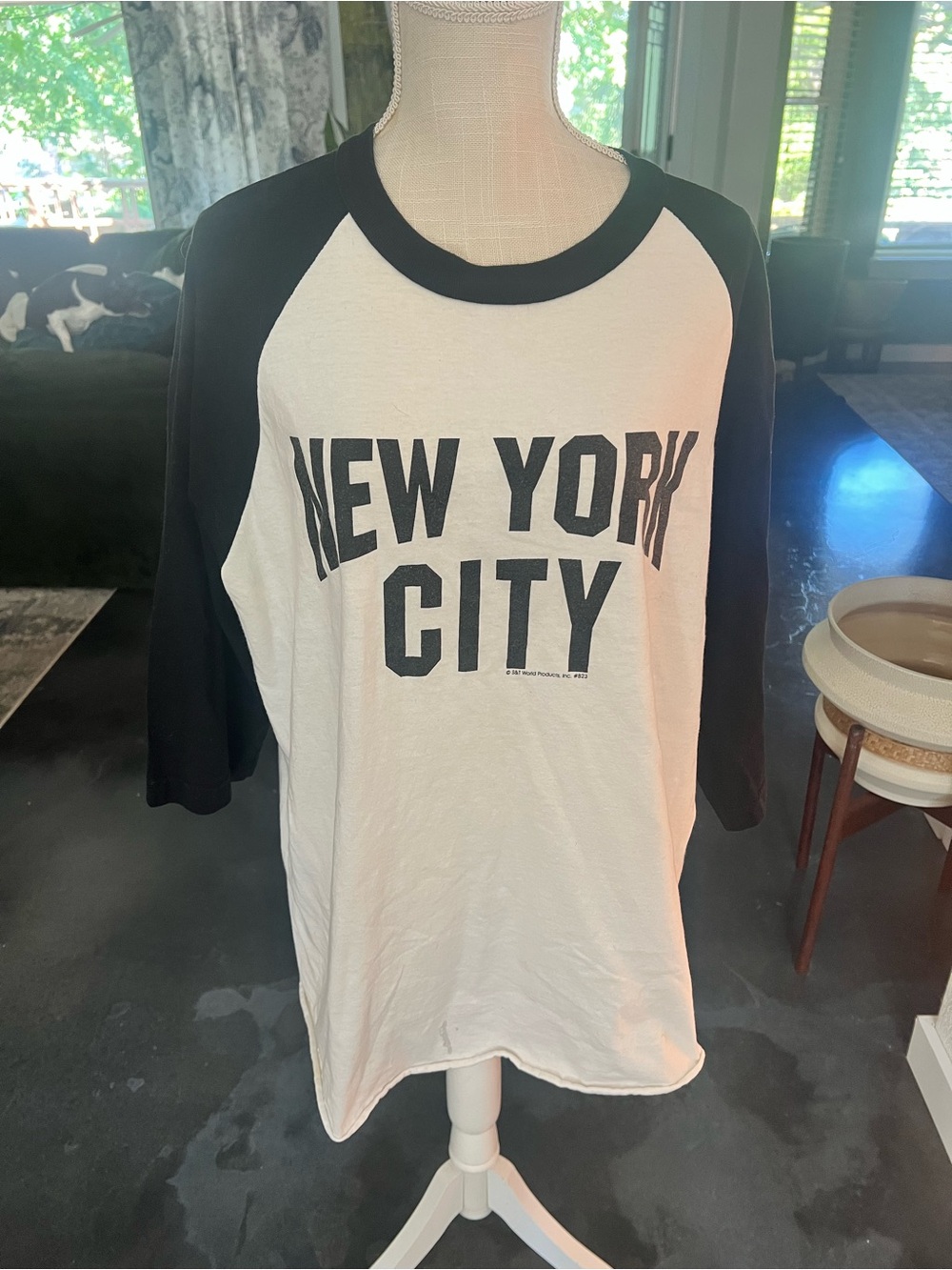 Black & White 'New York City' Raglan Short Sleeve Tee